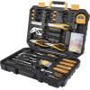 imageDEKO 196 Piece Tool Set General Household Hand Tool Kit with Rip Claw HammerLinemans Plier Measure Tape Rule ampamp Plastic Toolbox Storage Case196PCS