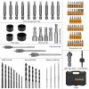 imageDEKO Drill ampamp Screwdriver Bit Accessory Set 85 Pieces Drill Bit Set Includes HSS Drill bits Masonry Drill Bits ampamp Screwdriver Bits CRV in Storage Case
