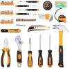 imageDEKOPRO 100 Piece Home Repair Tool SetGeneral Household Hand Tool Kit with Plastic Tool Box Storage