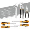 imageDEKOPRO 192 Piece Mechanics Tool Set Socket Wrench Set Plastic Storage Case with Auto Repair Hand Tool Kit Wrench Tool Box Set192PCS