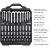 imageDEKOPRO 192 Piece Mechanics Tool Set Socket Wrench Set Plastic Storage Case with Auto Repair Hand Tool Kit Wrench Tool Box Set192PCS