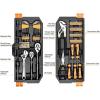 imageDEKOPRO 192 Piece Mechanics Tool Set Socket Wrench Set Plastic Storage Case with Auto Repair Hand Tool Kit Wrench Tool Box Set192PCS