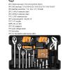 imageDEKOPRO 192 Piece Mechanics Tool Set Socket Wrench Set Plastic Storage Case with Auto Repair Hand Tool Kit Wrench Tool Box Set234PCS