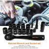 imageDEKOPRO 218Piece General Household Hand Tool kit Professional Auto Repair Tool Set for Homeowner General Household Hand Tool Set with Plier Screwdriver Set Socket Set with Portable Storage Case