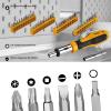 imageDEKOPRO 228 Piece Socket Wrench Auto Repair Tool Combination Package Mixed Tool Set Hand Tool Kit with Plastic Toolbox Storage CaseWrench