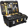 imageDEKOPRO 258 Piece Tool Kit with Rolling Tool Box Socket Wrench Hand Tool Set Mechanic Case Trolley Portable