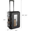 imageDEKOPRO 258 Piece Tool Kit with Rolling Tool Box Socket Wrench Hand Tool Set Mechanic Case Trolley Portable