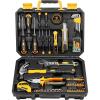 imageDEKOPRO 100 Piece Home Repair Tool SetGeneral Household Hand Tool Kit with Plastic Tool Box Storage