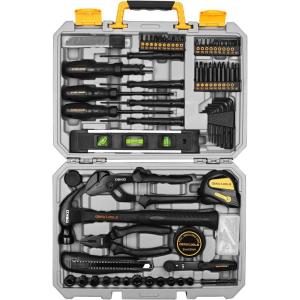 imageDEKOPRO 150 Piece Tool Set General Household Hand Tool Kit Home Repair Tool Kit with Plastic Toolbox Storage Case for DIY Project Home Maintenance