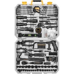 imageDEKOPRO 218Piece General Household Hand Tool kit Professional Auto Repair Tool Set for Homeowner General Household Hand Tool Set with Plier Screwdriver Set Socket Set with Portable Storage Case
