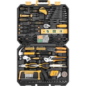 imageDEKOPRO 228 Piece Socket Wrench Auto Repair Tool Combination Package Mixed Tool Set Hand Tool Kit with Plastic Toolbox Storage CaseWrench