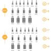 imageDEKOPRO 32 Pieces Hex Bit Socket Set 14 38 12 Drive Socket Set SAE and Metric S2 ampamp CrV Steel