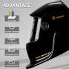 imageWelding Helmet Auto Darkening DEKORPO True Color Solar Powered Auto Darkening Welding Welder Mask Hood HelmetsMZ223TPure Black