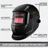 imageWelding Helmet Auto Darkening DEKORPO True Color Solar Powered Auto Darkening Welding Welder Mask Hood HelmetsMZ223TPure Black