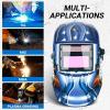 imageWelding Helmet Auto Darkening DEKORPO True Color Solar Powered Auto Darkening Welding Welder Mask Hood HelmetsMZ225TEagle Bule