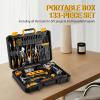 imagePower Drill Tool Set Kit DEKOPRO Cordless Drill Tool Box with 12V Battery Electric Drill Driver for Home Hand Repair Power Tools Sets Drills Case