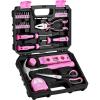 imageDEKOPRO Tool Set for Women Pink Tool Set for Home Repair Womens Tool Kit for All Purpose 42 Piece