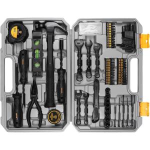 imageDEKOPRO Tool Kit Set Box Home Repair Tools Basic Hand Toolbox Sets148 pieces