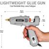 imageHot Glue Gun Full Size DEKOPRO 60100Watt Dual Temp Hot Glue Gun Kit with 25 Glue Sticks Organize Storage Case Heavy Duty Heat Glue Gun Tool Set for Home Repair Art ampamp Crafts DIYGray