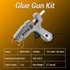 imageHot Glue Gun Full Size DEKOPRO 60100Watt Dual Temp Hot Glue Gun Kit with 25 Glue Sticks Organize Storage Case Heavy Duty Heat Glue Gun Tool Set for Home Repair Art ampamp Crafts DIYGray