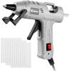 imageMini Hot Glue Gun KitDEKOPRO 20Watt High Temp Glue Guns Tool with 55Inch Cord Includes 30 Glue Sticks for Glue Gun Crafts DIY School Art Quick Home Repair Gray