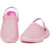 imageEagsouni Garden Clogs Garden Shoes for Men Women Summer Beach Slippers Lightweight Mesh Sandals Outdoor Walking ShoesAPure Pink