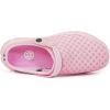 imageEagsouni Garden Clogs Garden Shoes for Men Women Summer Beach Slippers Lightweight Mesh Sandals Outdoor Walking ShoesAPure Pink