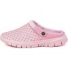 imageEagsouni Garden Clogs Garden Shoes for Men Women Summer Beach Slippers Lightweight Mesh Sandals Outdoor Walking ShoesAPure Pink