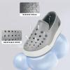 imageEagsouni Kids Water Shoes Toddler Girls Boys SlipOn Sneakers Lightweight Breathable Sandals for Outdoor IndoorUpdatelight Grey