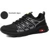imageEagsouni Mens Running Shoes Athletic Walking Tennis Shoes Fashion SneakersPure Blackd