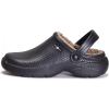 imageMens Womens Lined Clogs Waterproof Warm Fuzzy Winter Slippers House Home Slippers Garden Shoes Mules Indoor Outdoor