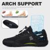 imageWater Shoes for Women Men Aqua Minimalist Barefoot Sneakers with Arch Support QuickDry for Outdoor Swim Beach Pool Surf Yoga Hiking Trail RunningBlack
