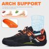 imageWater Shoes for Women Men Aqua Minimalist Barefoot Sneakers with Arch Support QuickDry for Outdoor Swim Beach Pool Surf Yoga Hiking Trail RunningBlack With Orange