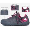 imageWater Shoes for Women Men Aqua Minimalist Barefoot Sneakers with Arch Support QuickDry for Outdoor Swim Beach Pool Surf Yoga Hiking Trail RunningGrey With Rose