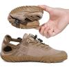 imageWater Shoes for Women Men Aqua Minimalist Barefoot Sneakers with Arch Support QuickDry for Outdoor Swim Beach Pool Surf Yoga Hiking Trail RunningKhaki