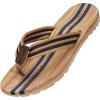 imageEagsouni Mens Womens Flip Flops Casual Comfort Thong Sandals NonSlip Slippers for BeachDeep Blue