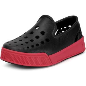 imageEagsouni Kids Water Shoes Toddler Girls Boys SlipOn Sneakers Lightweight Breathable Sandals for Outdoor IndoorUpdateblack Red