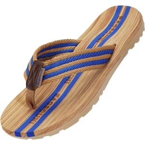 imageEagsouni Mens Womens Flip Flops Casual Comfort Thong Sandals NonSlip Slippers for BeachBlue