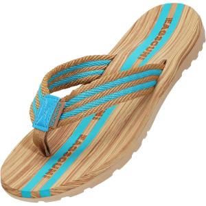 imageEagsouni Mens Womens Flip Flops Casual Comfort Thong Sandals NonSlip Slippers for BeachLight Blue