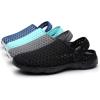 imageEagsouni Garden Clogs Garden Shoes for Men Women Summer Beach Slippers Lightweight Mesh Sandals Outdoor Walking Shoes E Black