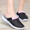 imageEagsouni Mens Womens Garden Clogs Mesh Slippers Sandals Summer Beach Shoes Lightweight Outdoor Walking Slippers APink