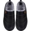 imageEagsouni Mens Womens House Slippers Winter House Home Shoes with Warm Cozy Plush Lining Slip On NonSlip Rubber Sole Indoor Outdoor