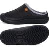 imageEagsouni Mens Womens House Slippers Winter House Home Shoes with Warm Cozy Plush Lining Slip On NonSlip Rubber Sole Indoor Outdoor