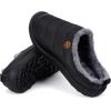 imageEagsouni Mens Womens House Slippers Winter House Home Shoes with Warm Cozy Plush Lining Slip On NonSlip Rubber Sole Indoor Outdoor