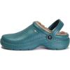 imageEagsouni Mens Womens Lined Clogs Garden Shoes Warm Winter Garden Clogs Lightweight House Slippers Casual Slip On Garden Mules Shoes Waterproof Green