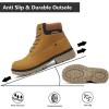 imageEagsouni Mens Womens Snow Boots Warm Fur Lined Ankle Booties Hiking Trekking Trail Climbing Shoes Lace Up AntiSlip Waterproof Working Outdoor Backpacking BootsBrown