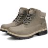 imageEagsouni Mens Womens Snow Boots Warm Fur Lined Ankle Booties Hiking Trekking Trail Climbing Shoes Lace Up AntiSlip Waterproof Working Outdoor Backpacking BootsKhaki Without Fur