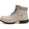 imageEagsouni Mens Womens Snow Boots Warm Fur Lined Ankle Booties Hiking Trekking Trail Climbing Shoes Lace Up AntiSlip Waterproof Working Outdoor Backpacking BootsBeige Without Fur