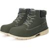 imageEagsouni Mens Womens Snow Boots Warm Fur Lined Ankle Booties Hiking Trekking Trail Climbing Shoes Lace Up AntiSlip Waterproof Working Outdoor Backpacking BootsArmy Green