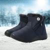 imageEagsouni Snow Boots Womens Winter Ankle Boots Ladies Warm Fur Lined Booties Thickening Shoes Zip Flat Sneakers Outdoor BootiesHigh Top  Blue